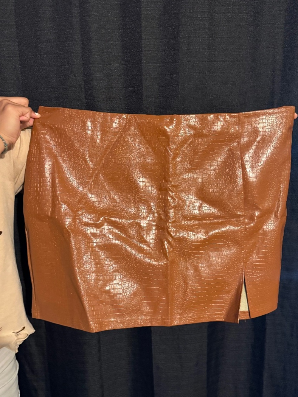 Leather skirt